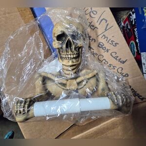 Skeleton Wall Decor with Scroll